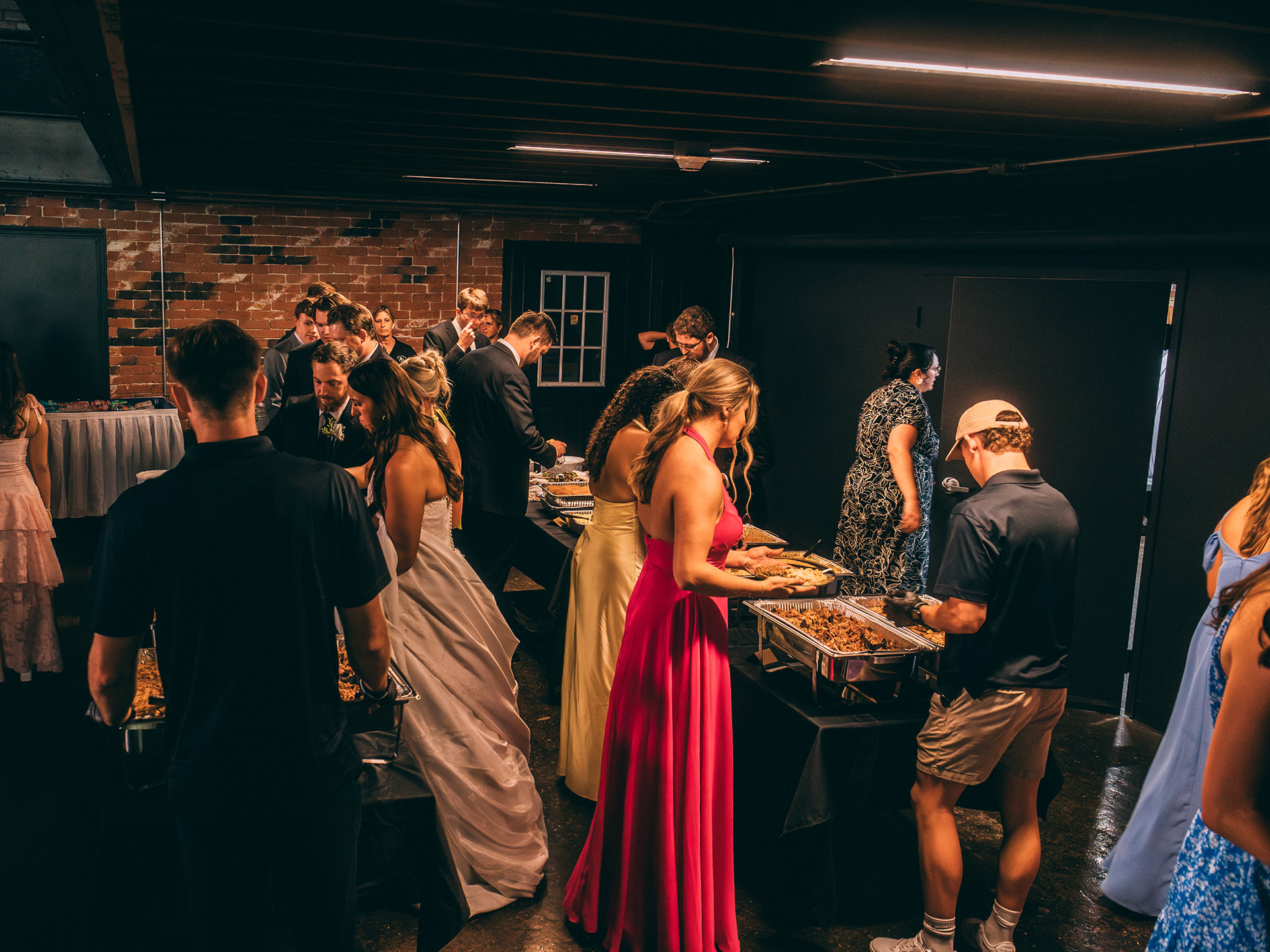 Guests at Catering Buffet